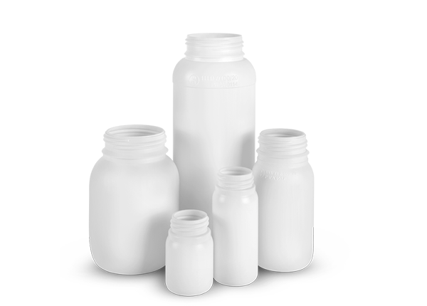 Conjunto de frascos de 60ml até 1000ml